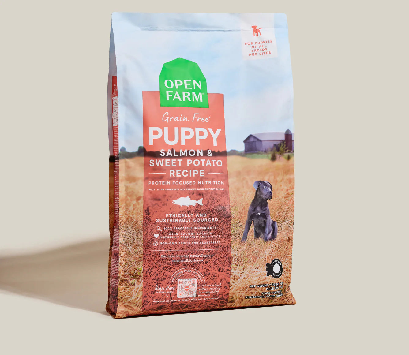 Open Farm Puppy Salmon & Sweet Potato Grain-Free Dry Dog Food