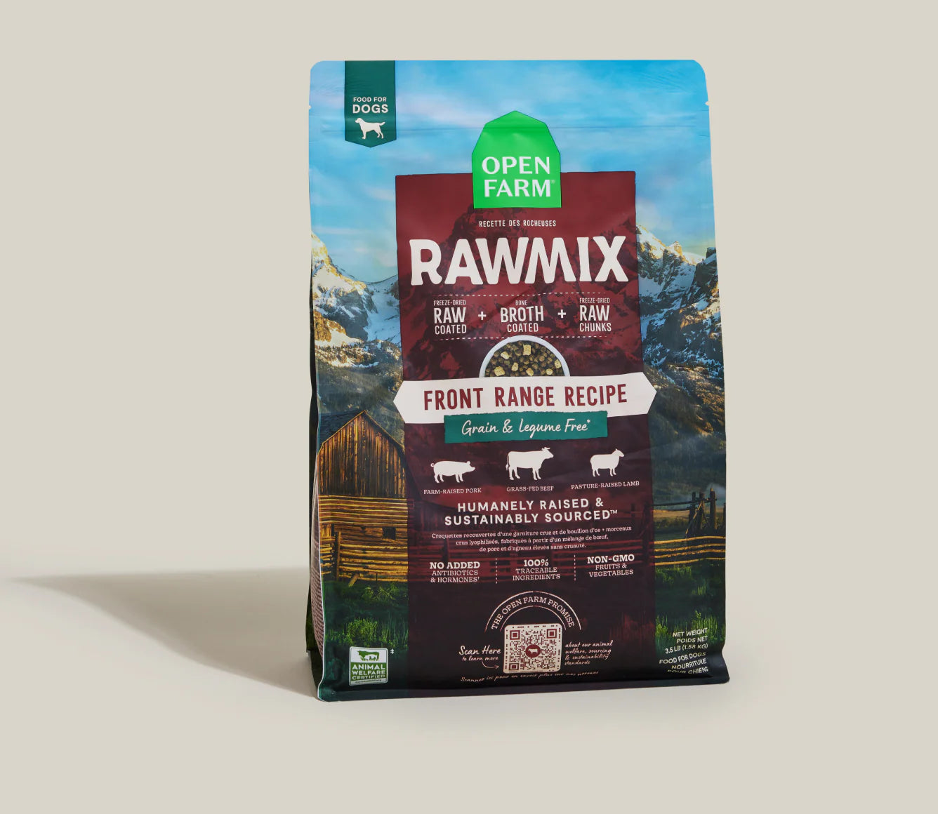 Open Farm Rawmix Grain Free Front Range Recipe Dry Dog Food