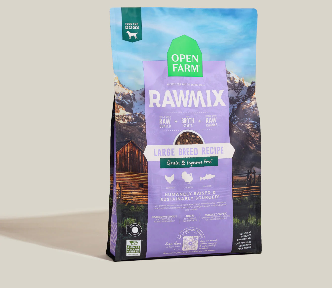 Open Farm Rawmix Grain Free Large Breed Dry Dog Food