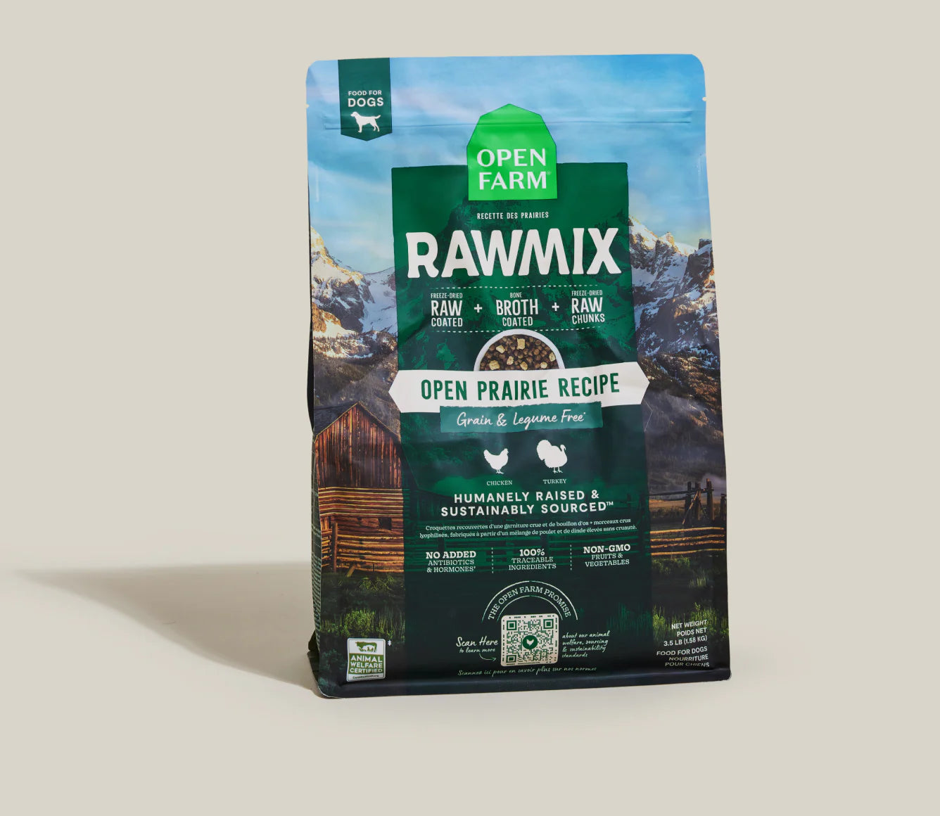 Open Farm Rawmix Grain Free Open Prairie Dry Dog Food