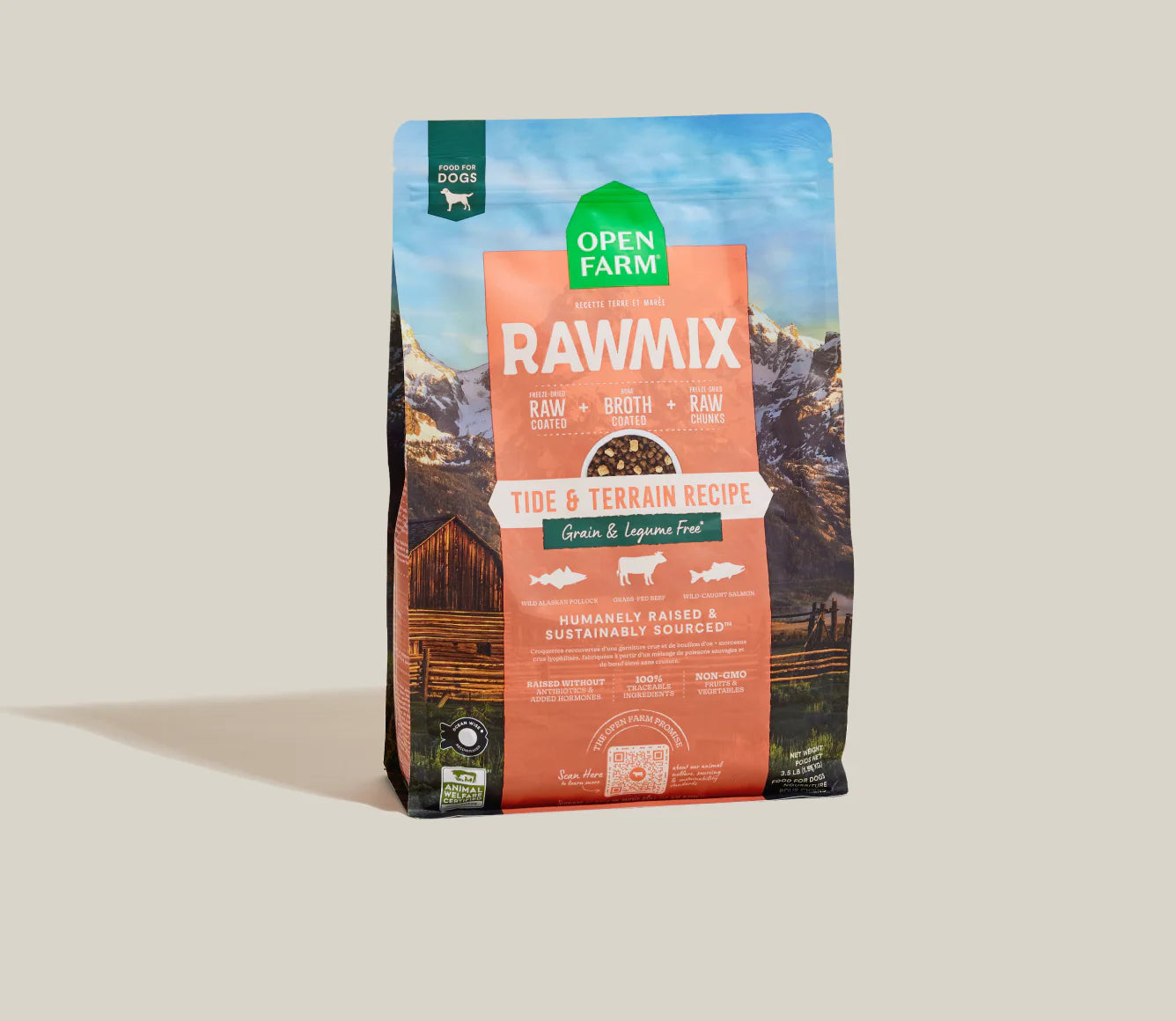 Open Farm Rawmix Grain Free Tide & Terrain Dry Dog Food