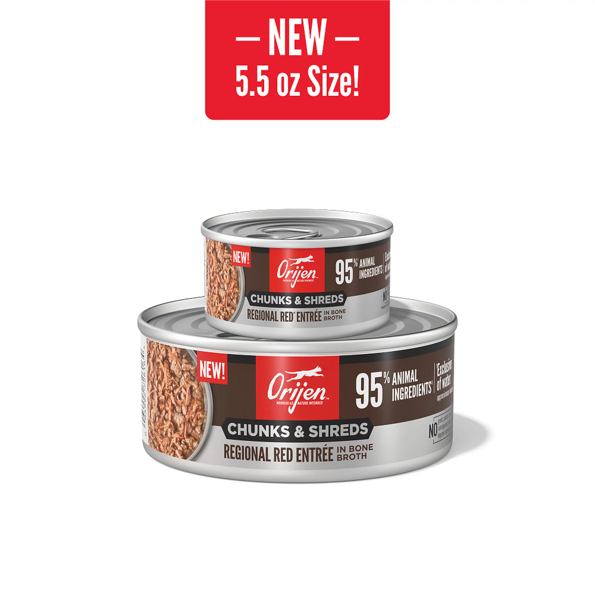 ORIJEN Chunks + Shreds Regional Red Entrée Cat Wet Food