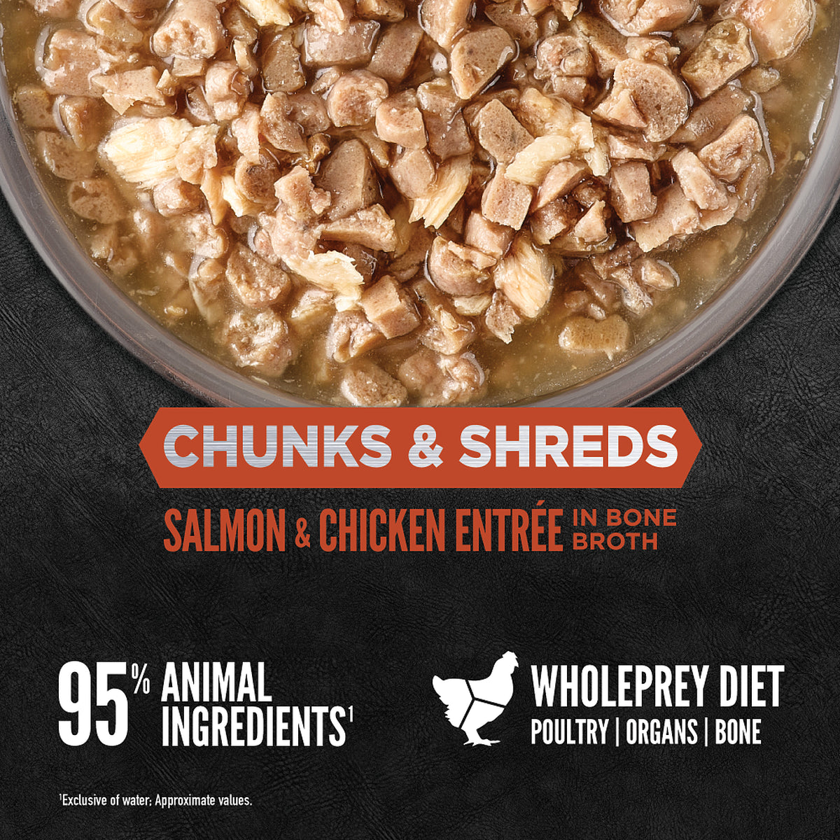 ORIJEN Chunks + Shreds Salmon + Chicken Entrée Cat Wet Food