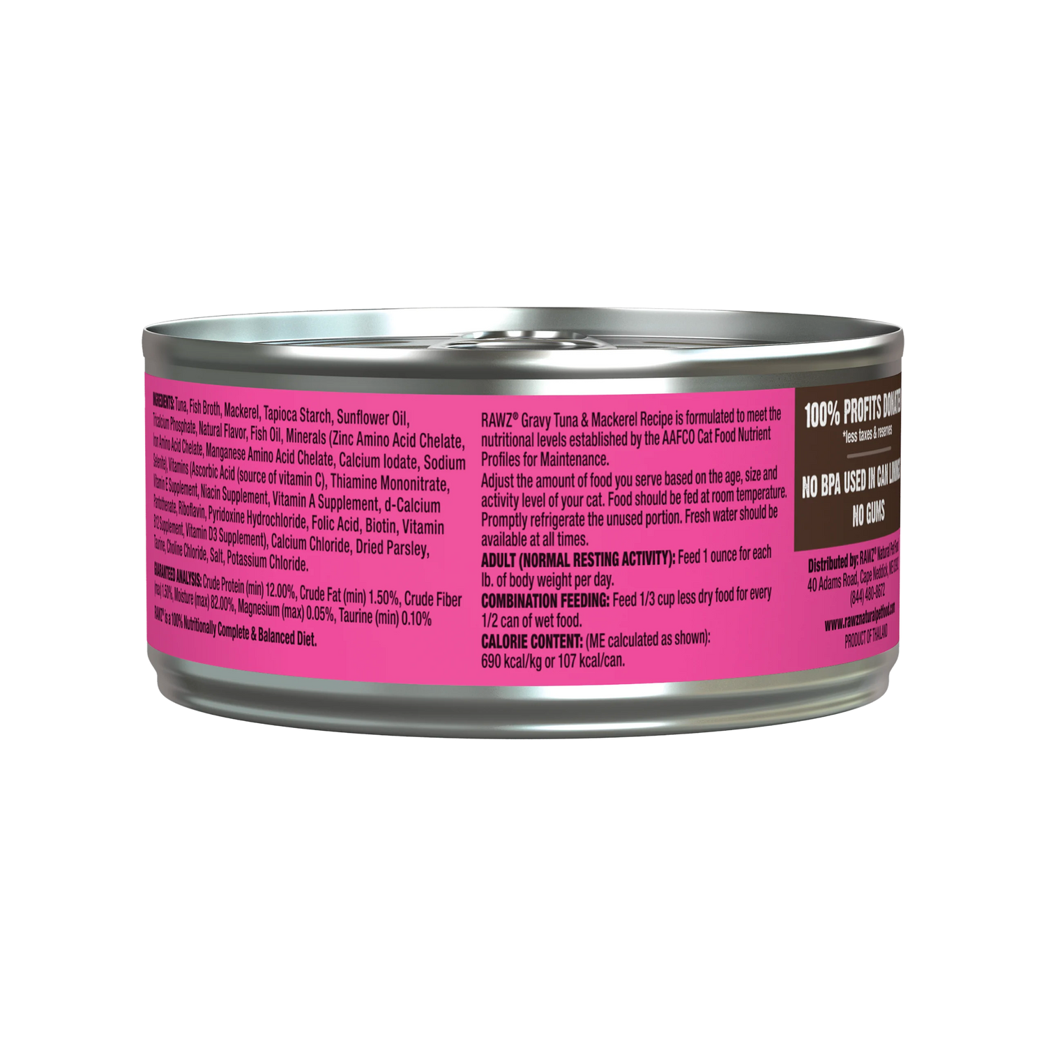 RAWZ Gravy Tuna & Mackerel Wet Cat Food