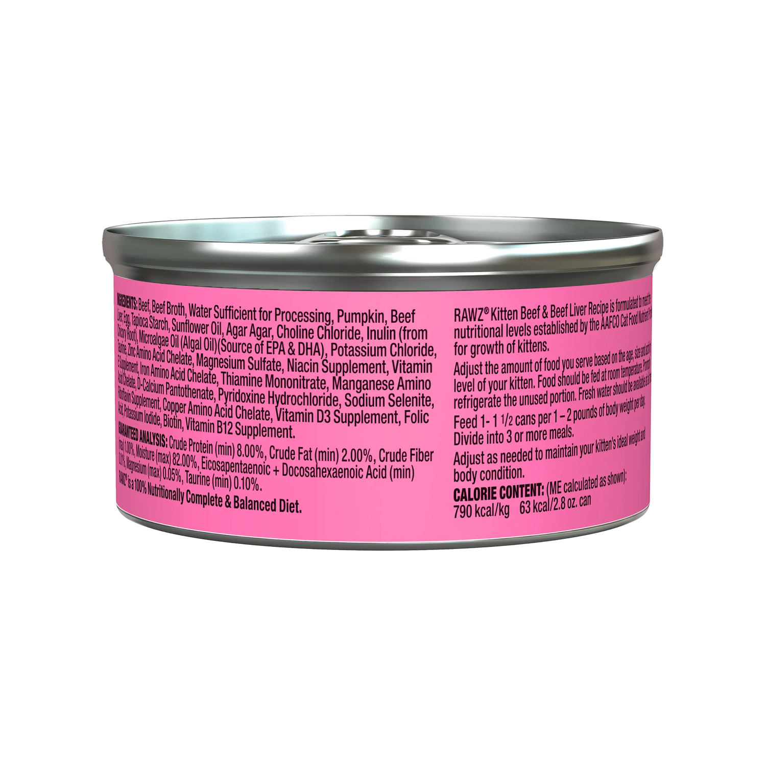RAWZ Solutions Kitten Beef & Beef Liver Wet Cat Food
