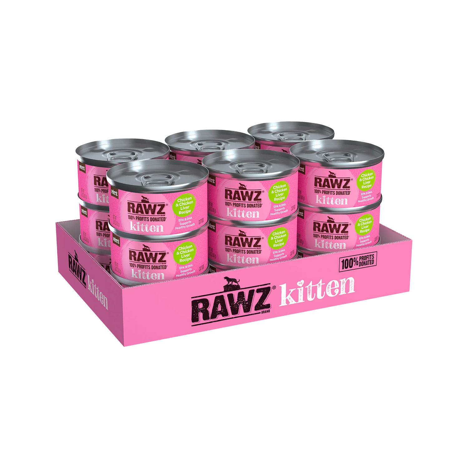 RAWZ Solutions Kitten Chicken & Chicken Liver Wet Cat Food