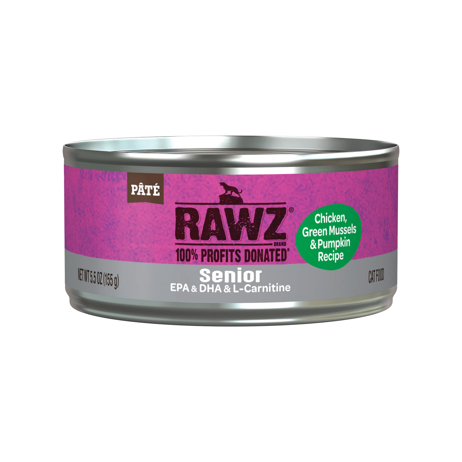 RAWZ Solutions Senior Chicken Green Mussel & Pump Wet Cat Food