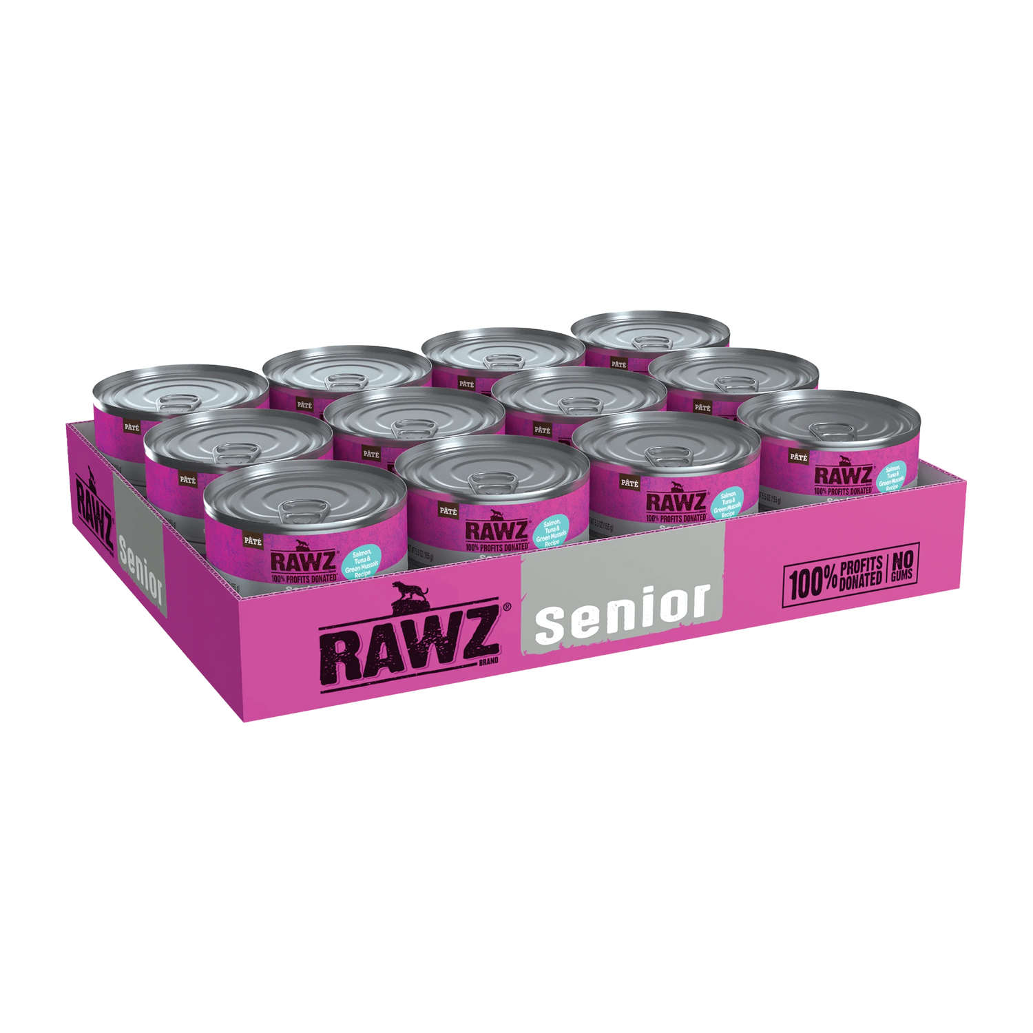 RAWZ Solutions Senior Salmon Tuna & Green Mussel Wet Cat Food