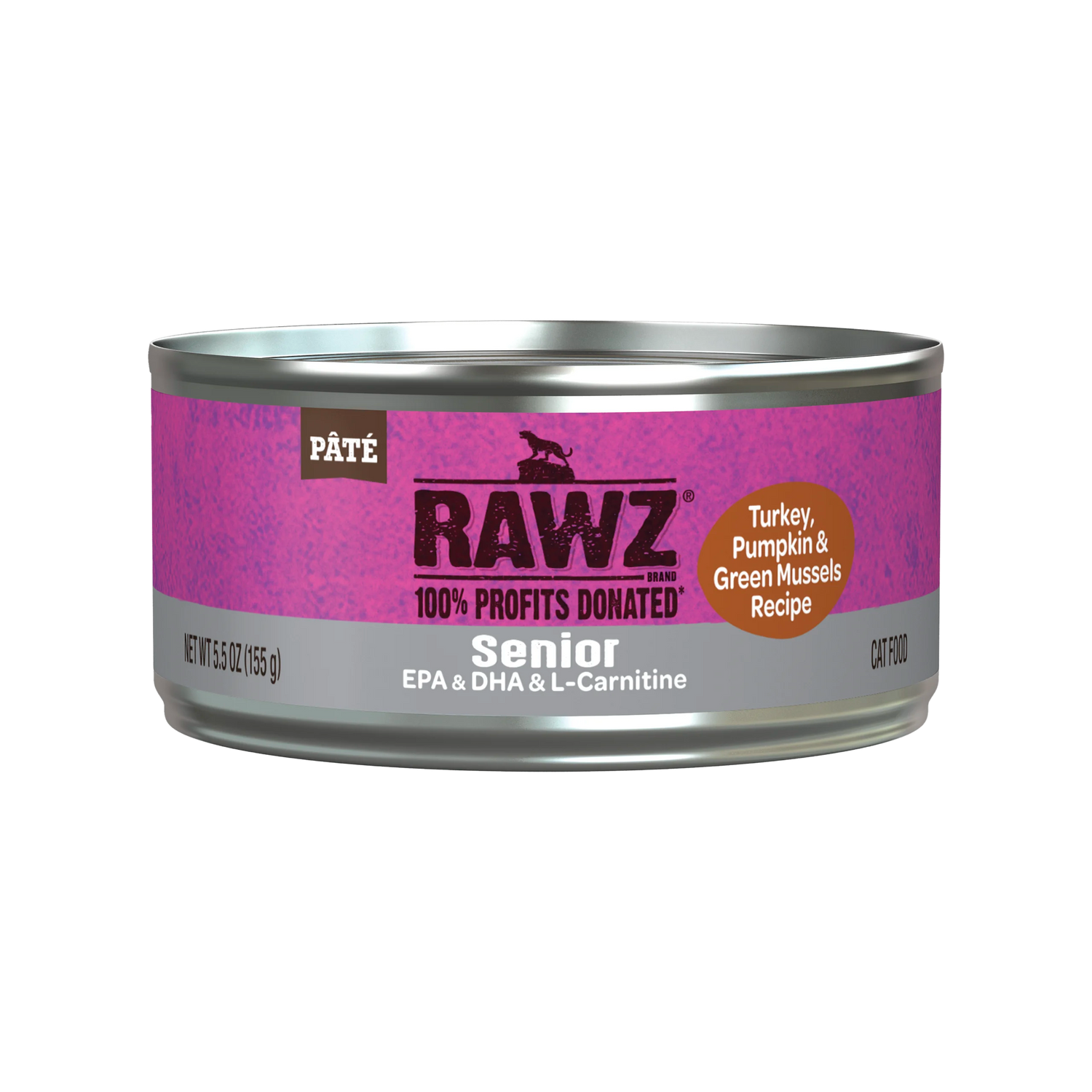RAWZ Solutions Senior Turkey Pumpkin & Green Mussel Wet Cat Food