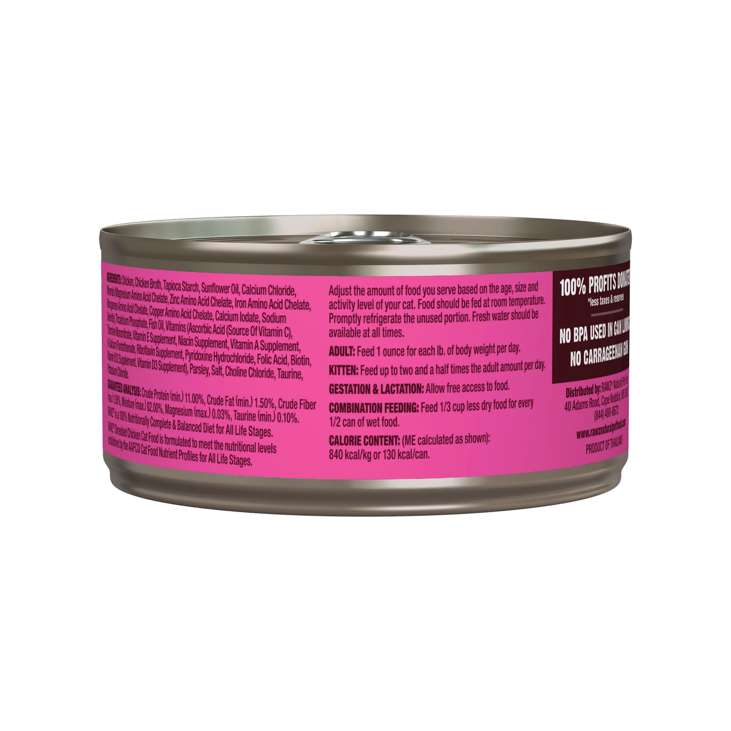 RAWZ Shredded Chicken Wet Cat Food