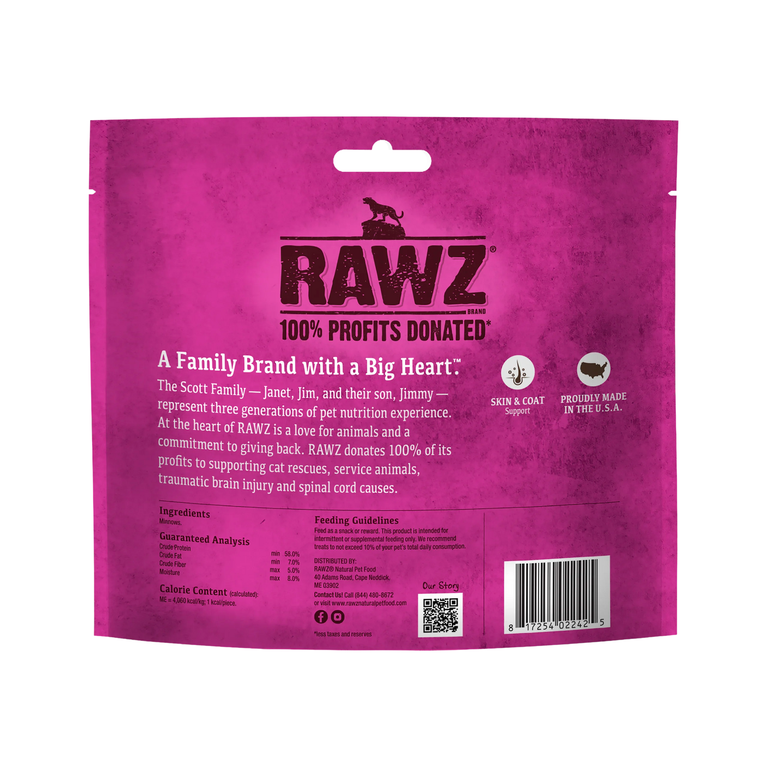 RAWZ Freeze Dried Minnows Treat