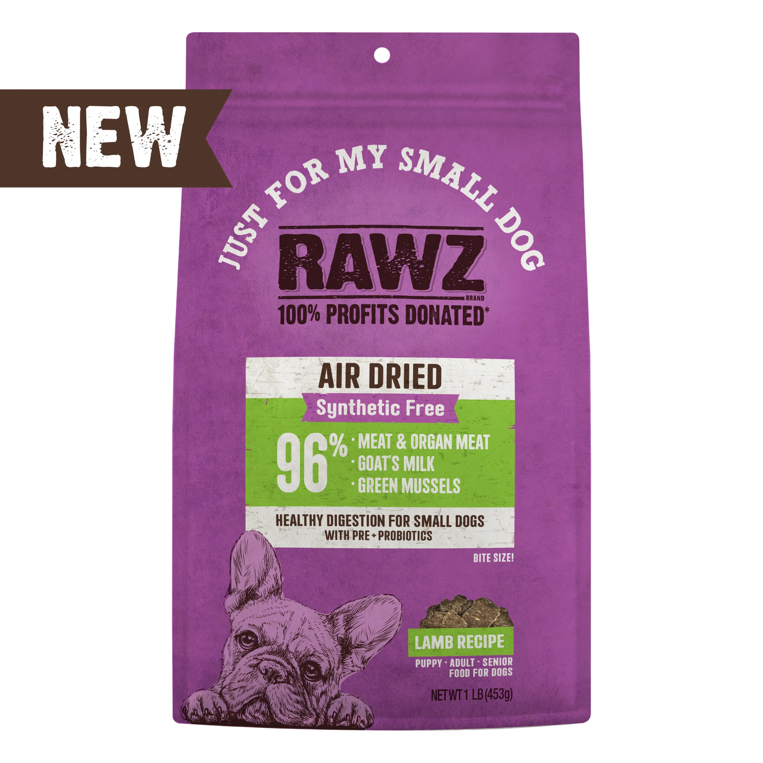 RAWZ Air Dried Just For My Small Dog Lamb Recipe