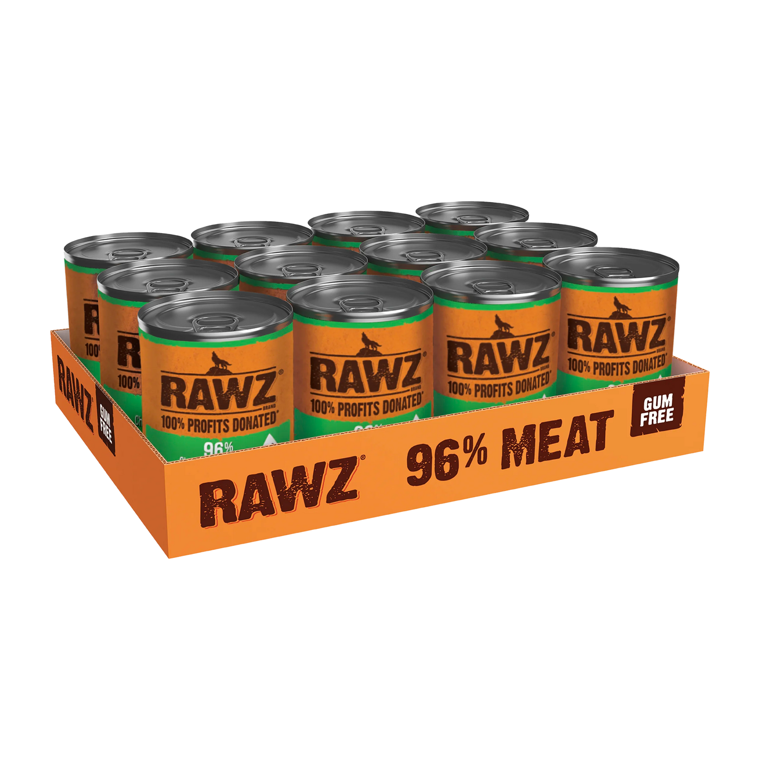 RAWZ 96% Chicken Chicken Liver & Goats Milk Pate Wet Dog Food