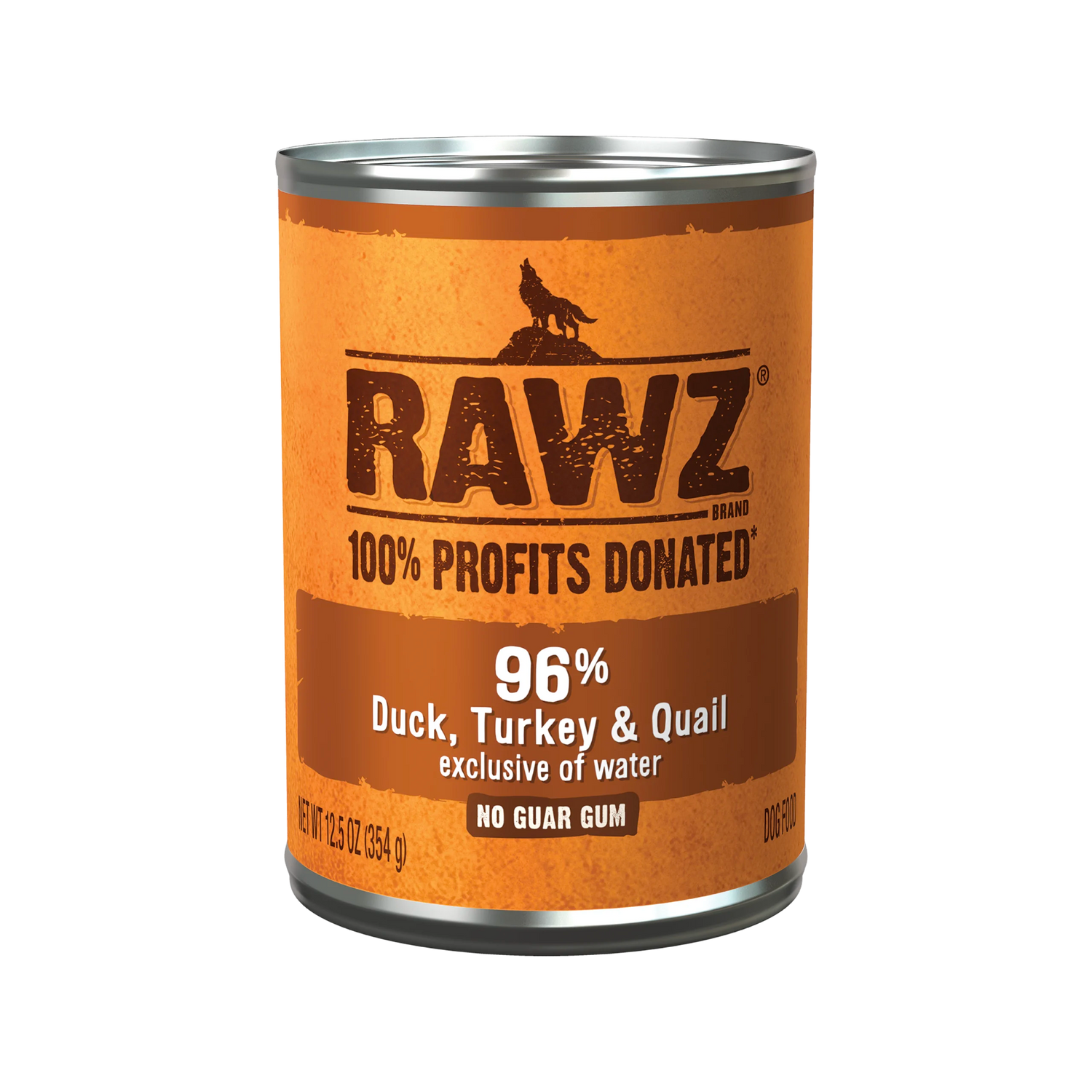 RAWZ 96% Duck Turkey & Quail Pate Wet Dog Food