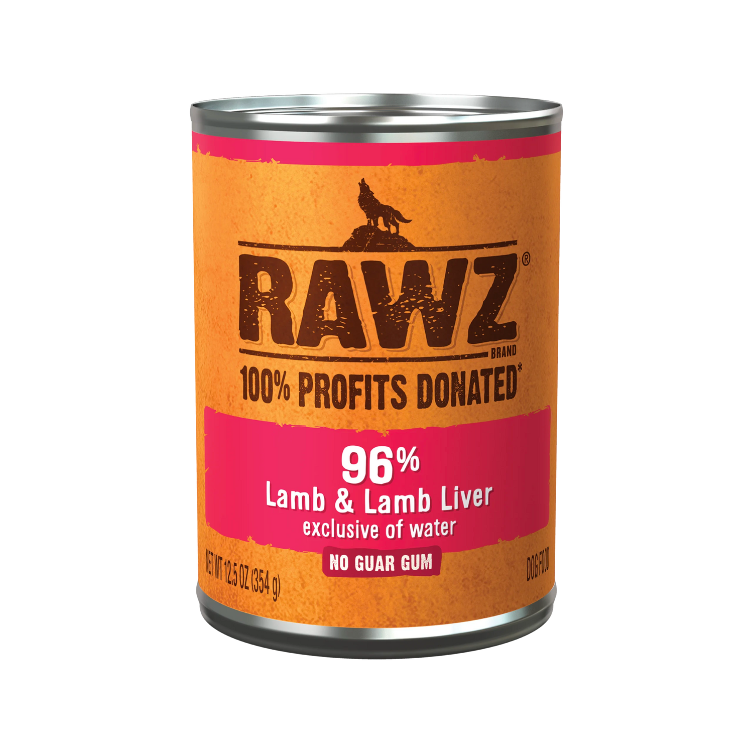 RAWZ 96% Lamb & Lamb Liver Pate Wet Dog Food