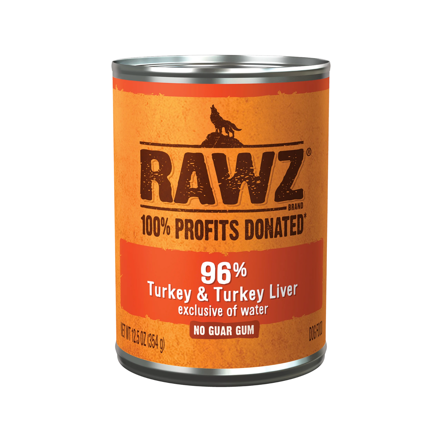 RAWZ 96% Turkey & Turkey Liver Pate Wet Dog Food