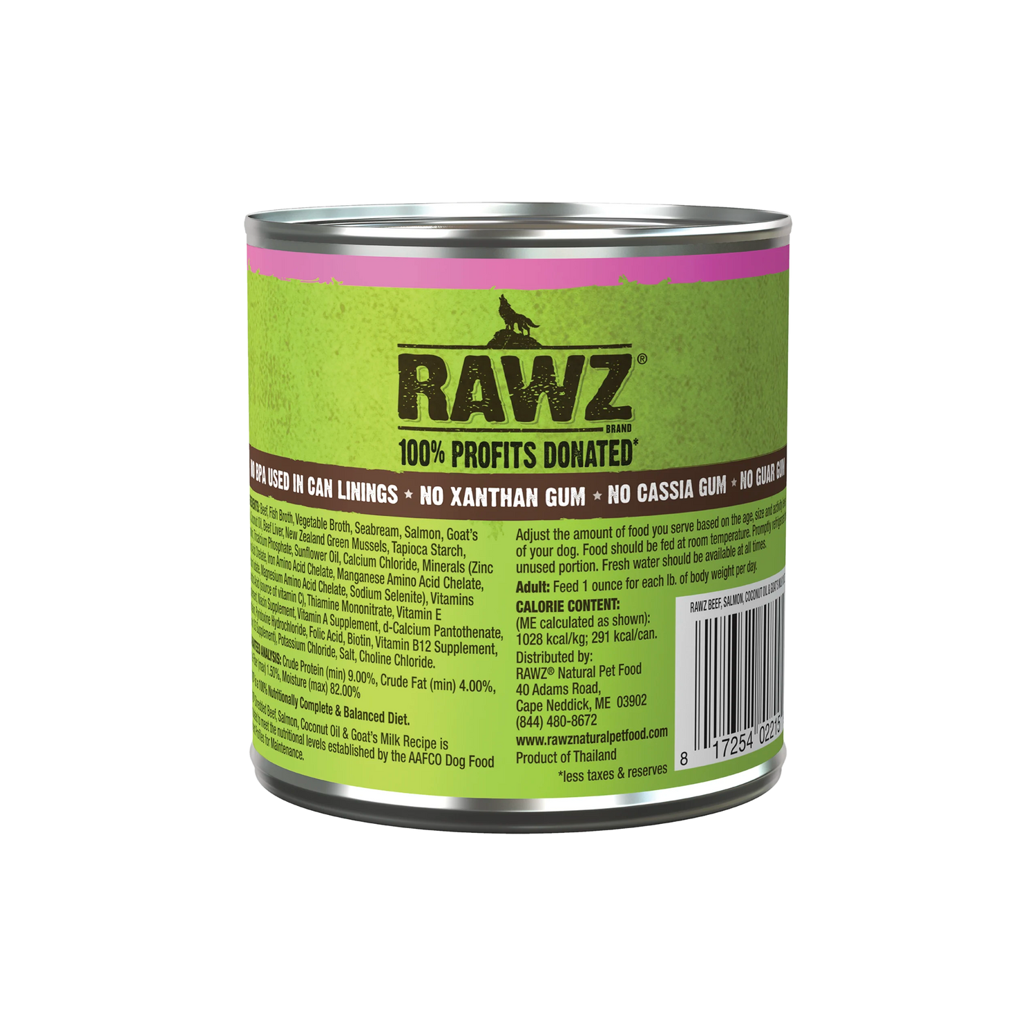 RAWZ Shredded Beef Salmon & Coconut Oil Wet Dog Food