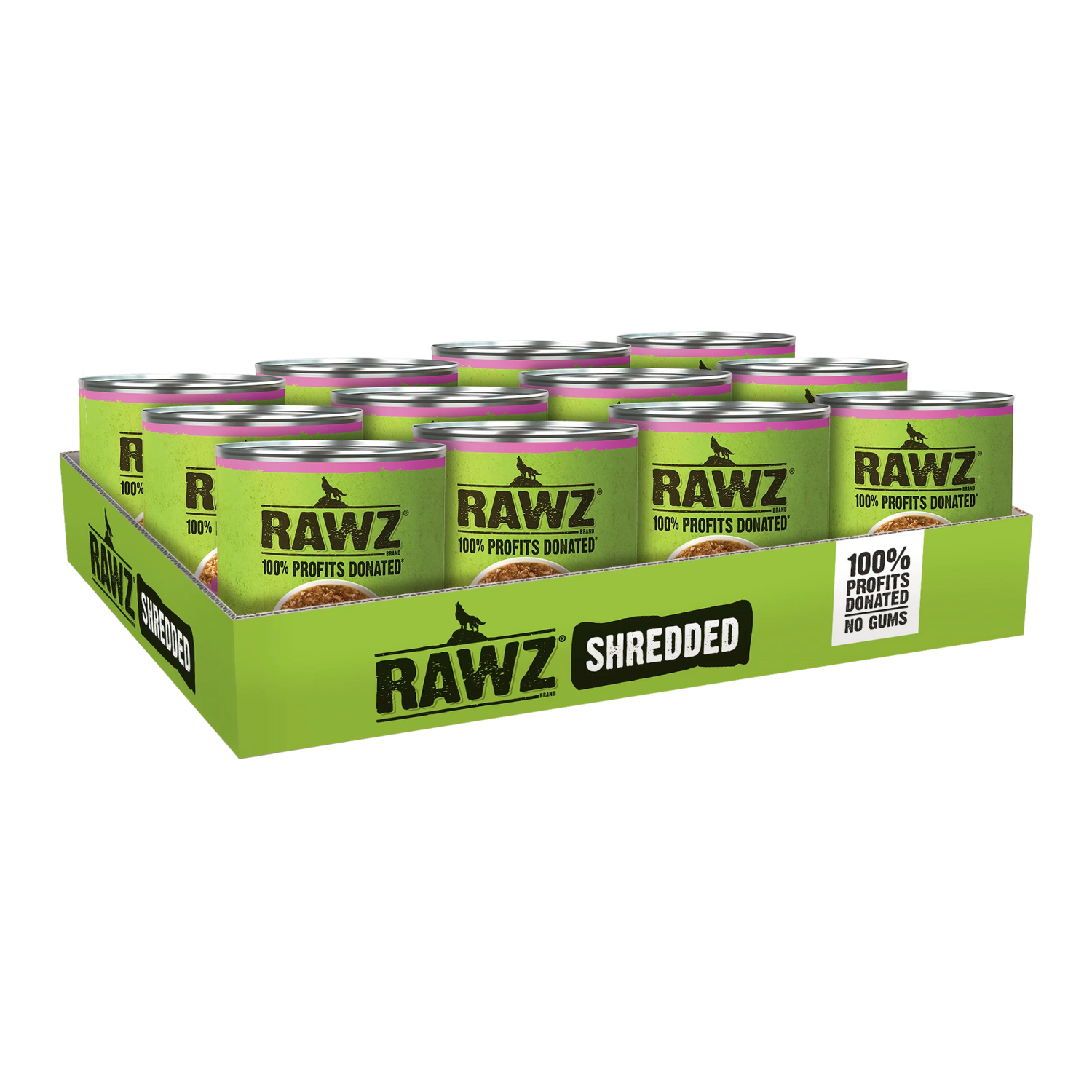 RAWZ Shredded Beef Salmon & Coconut Oil Wet Dog Food