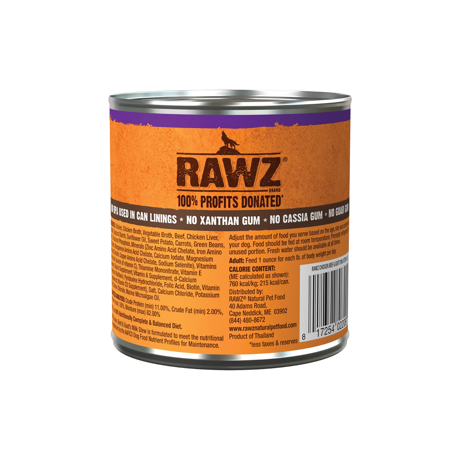 RAWZ Goat Milk Stew Chicken Beef Wet Dog Food