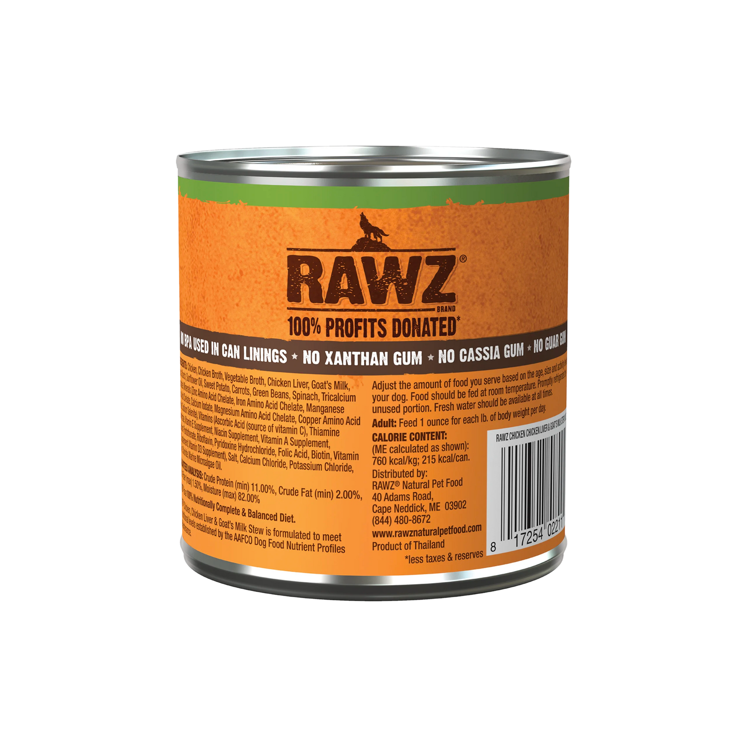 RAWZ Goats Milk Stew Chicken Liver Wet Dog Food