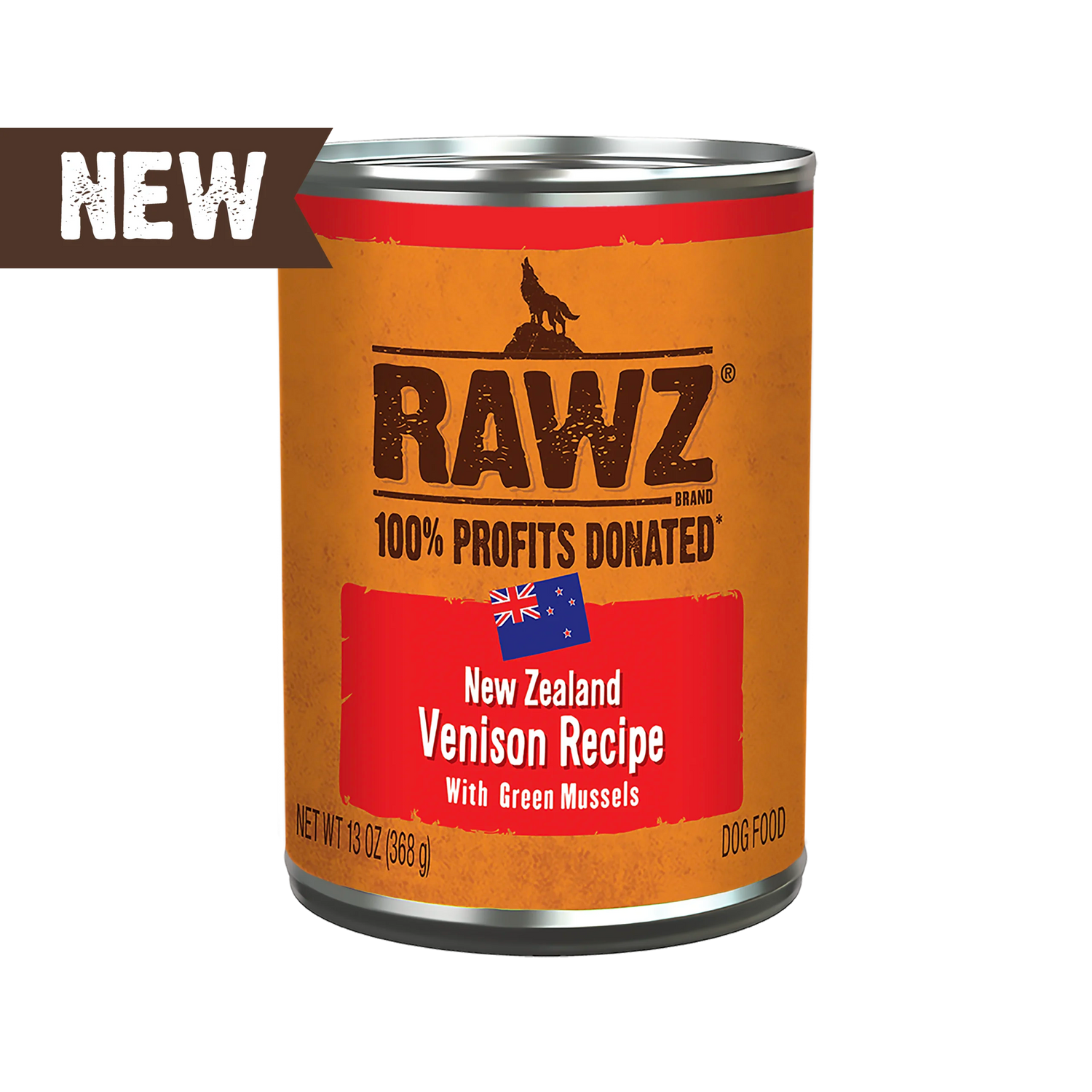 RAWZ® 94% Venison Recipe with Green Mussels Pâté Wet Dog Food