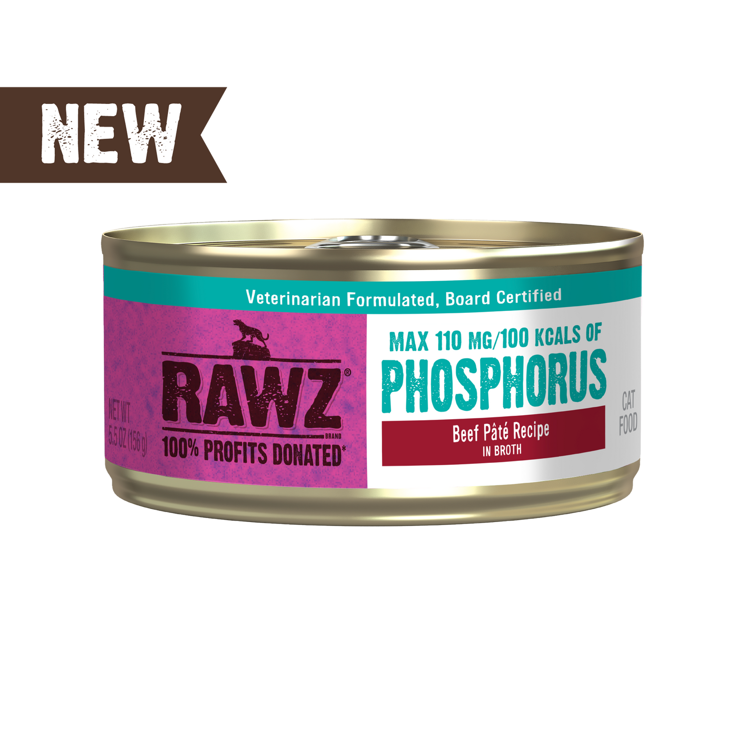RAWZ Phosphorus Beef Pate Wet Cat Food