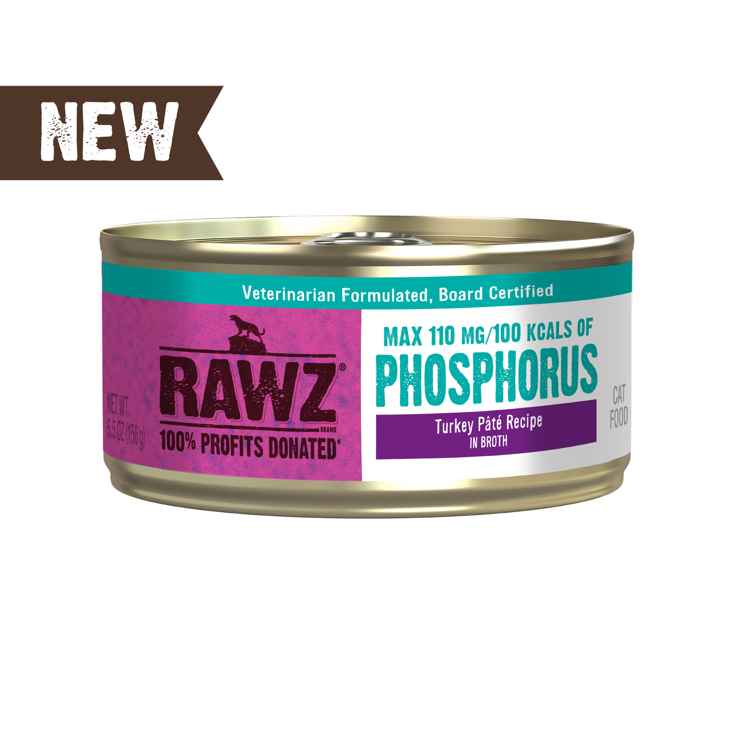 RAWZ Phosphorus Turkey Pate Wet Cat Food