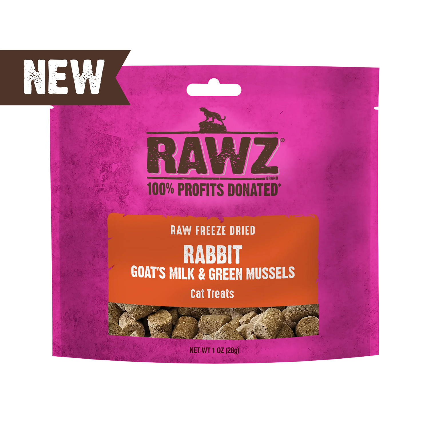 RAWZ Freeze Dried Rabbit & Goats Milk Cat Treats