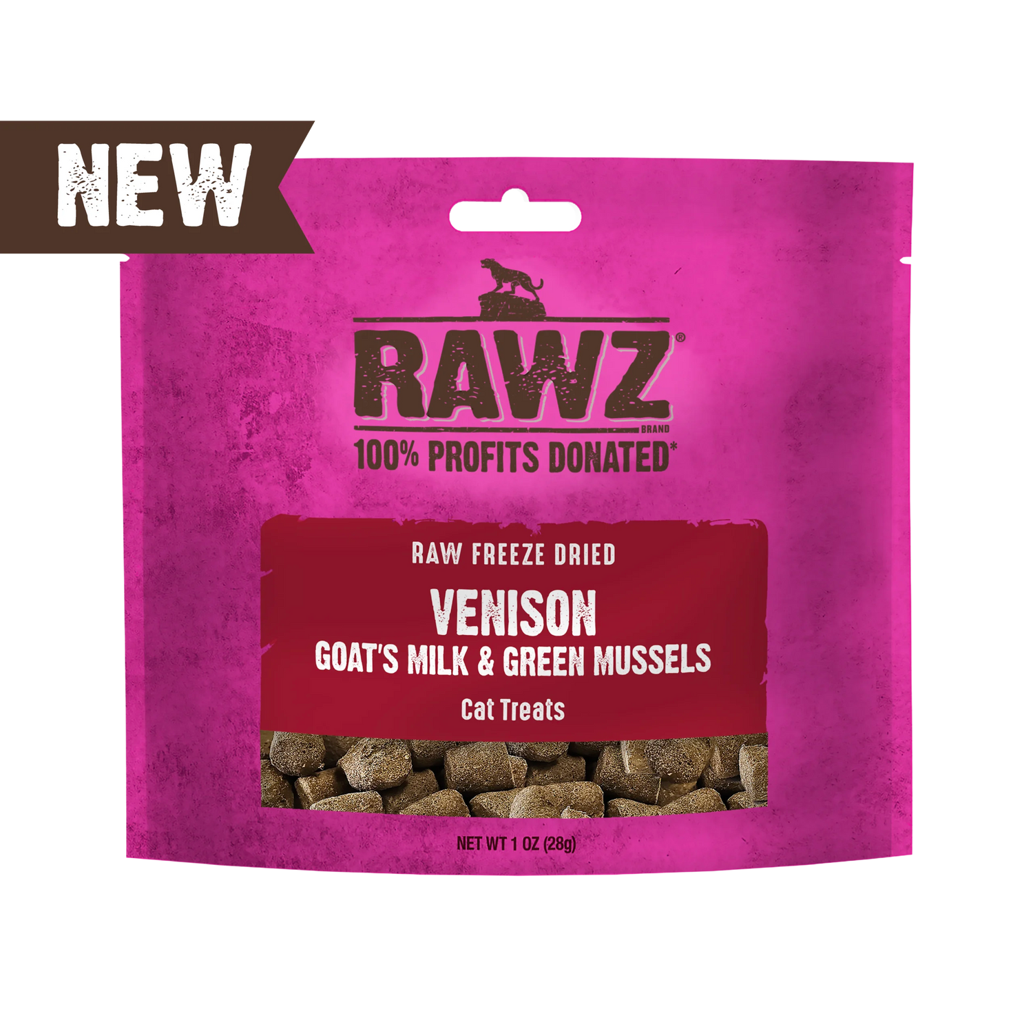 RAWZ Freeze Dried Venison & Goats Milk Cat Treat