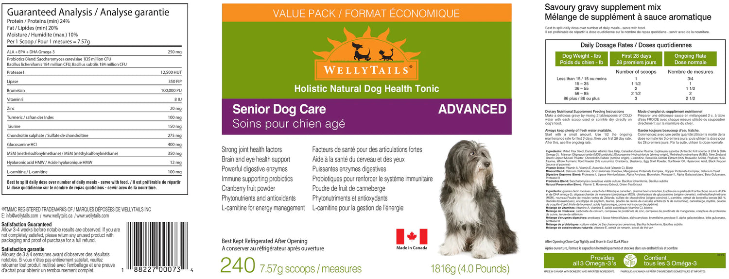 Wellytails Senior Dog Care Rx