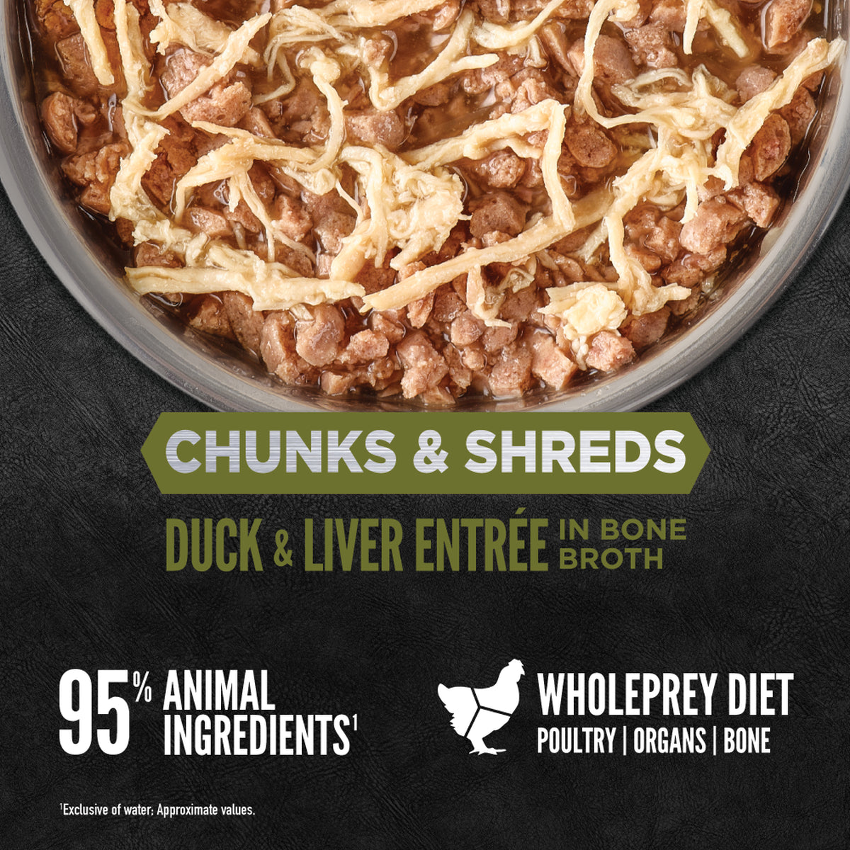 ORIJEN Chunks + Shreds Duck + Liver Entrée Cat Wet Food