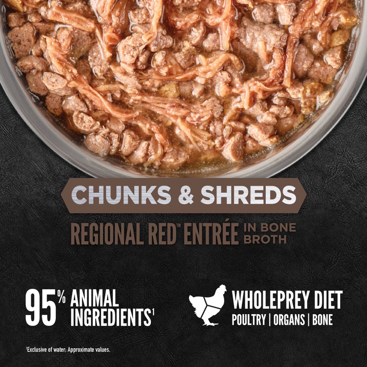 ORIJEN Chunks + Shreds Regional Red Entrée Cat Wet Food