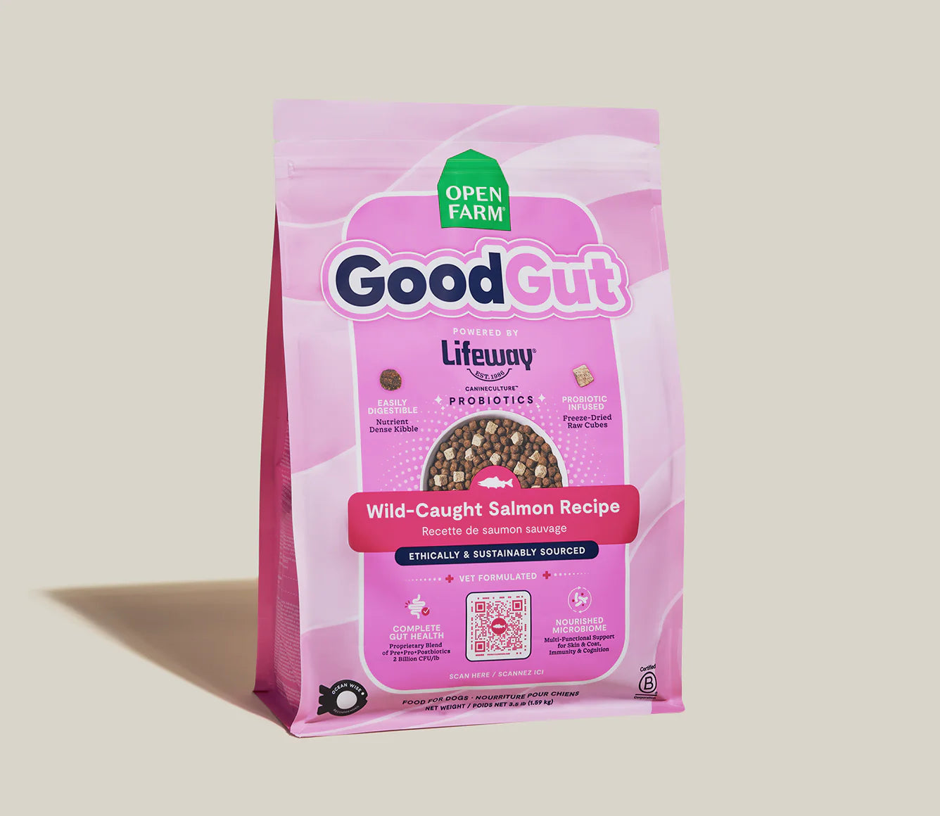 Open Farm Goodgut Wild-Caught Salmon Dry Dog Food