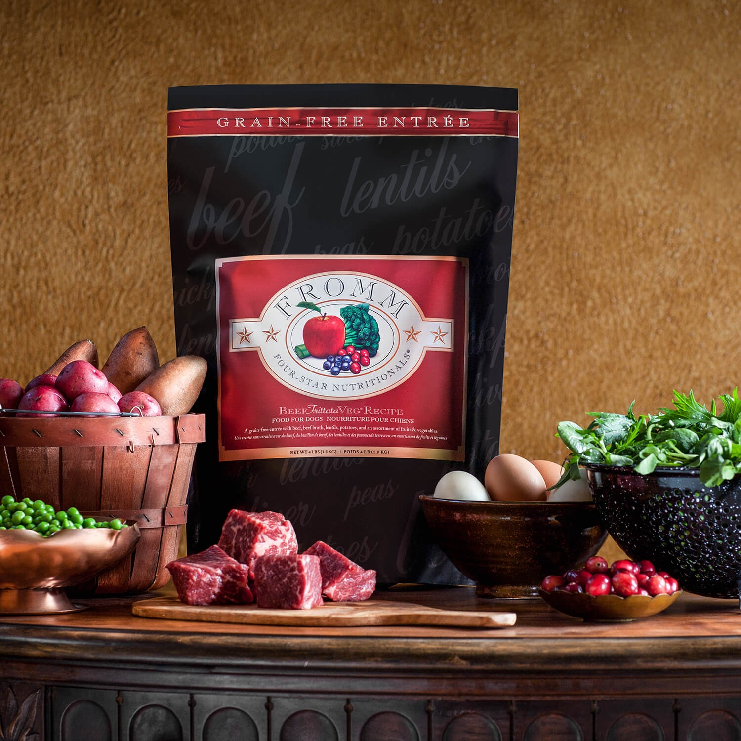 Fromm Four Star Beef Frittata Veg Recipe Grain Free Dog Dry Food