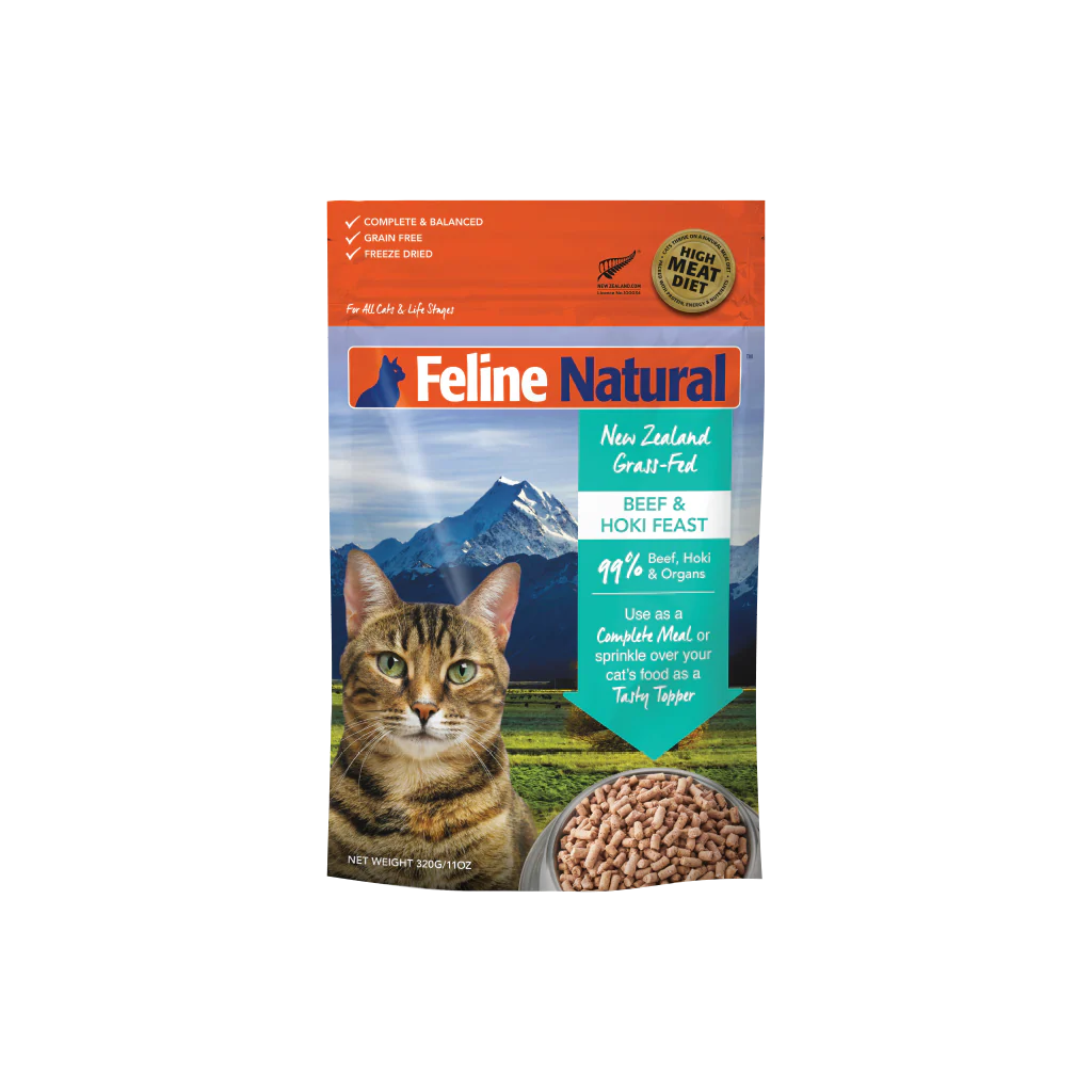 Feline Natural Beef & Hoki Freeze-Dried Cat food