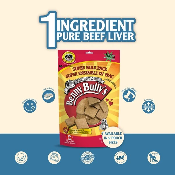 Benny Bullys Liver Chops Dog Treats
