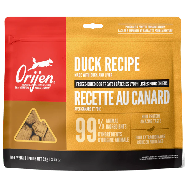 ORIJEN Duck Recipe Freeze-Dried Dog Treats 92g