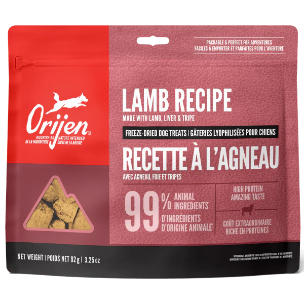 ORIJEN Lamb Recipe Freeze-Dried Dog Treats 92g