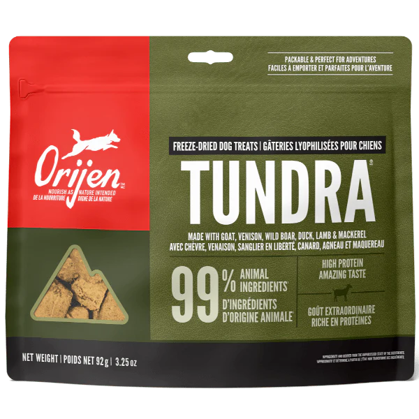ORIJEN Tundra Recipe Freeze-Dried Dog Treats 92g