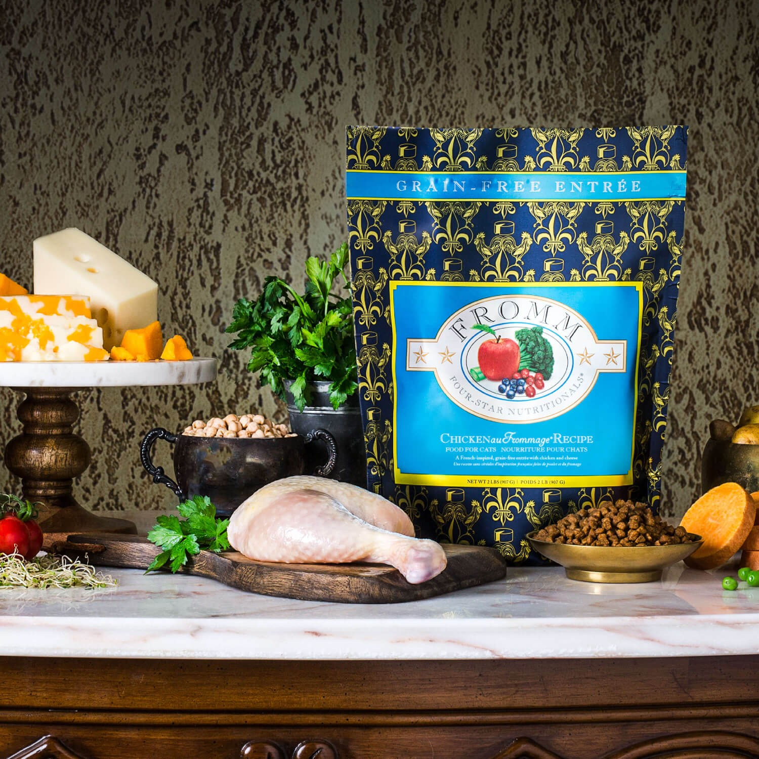 Fromm Four Star Grain Free Chicken au Frommage Recipe Cat Dry Food