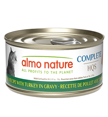 Almo Nature Complete HQS Chicken Recipe with Turkey in Gravy Cat Wet Food