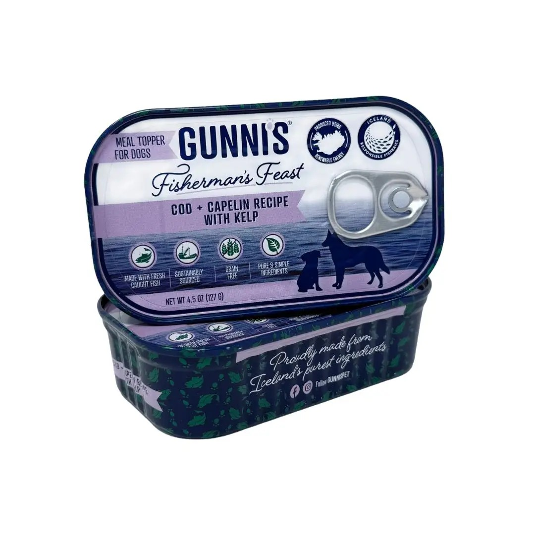 Gunni's Taste of Iceland Cod & Capelin Recipe with Kelp Dog Wet Food Topper