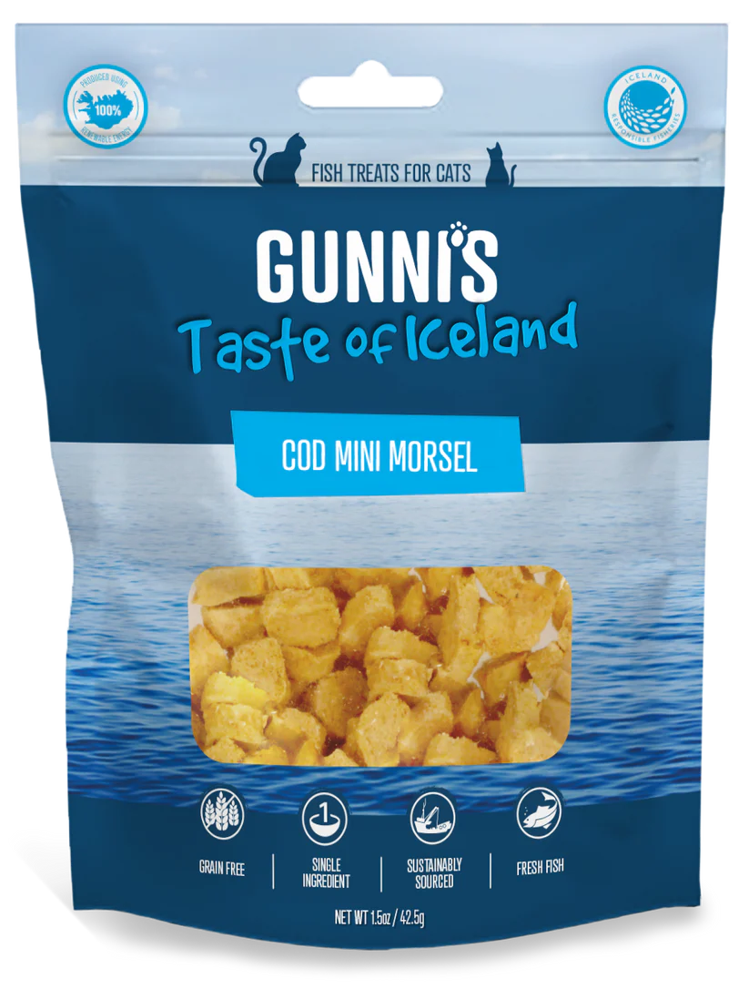 Gunni's Taste of Iceland Cod Mini Morsel Cat Treats 1.5oz