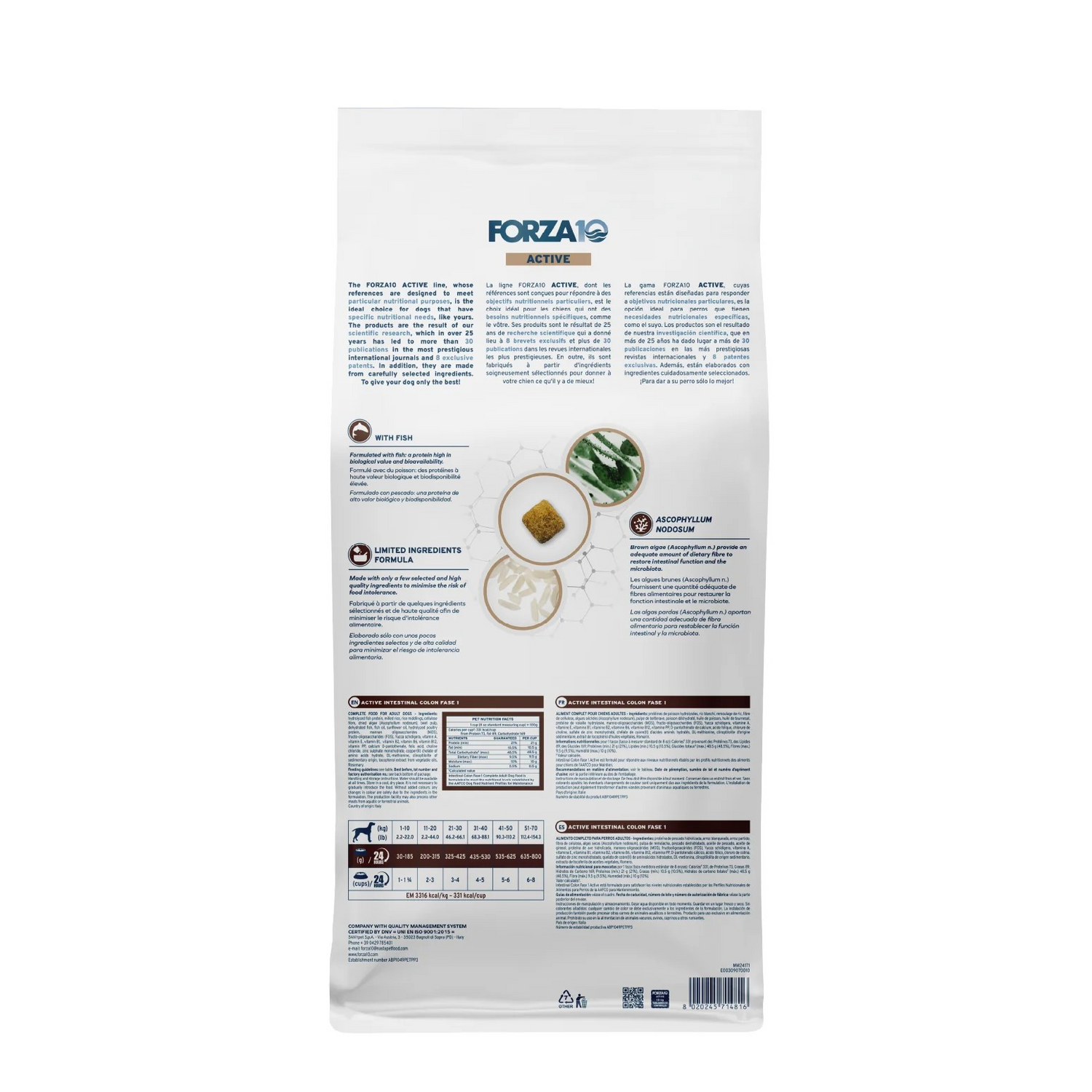 Forza 10 Active Colon Phase 1 For Digestive Support Dog Dry Food