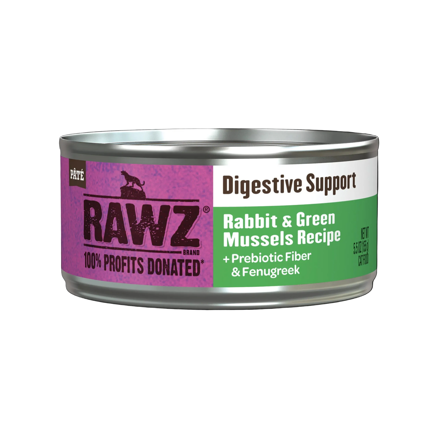RAWZ Solutions Digestive Rabbit & Green Lip Mussels Wet Cat Food
