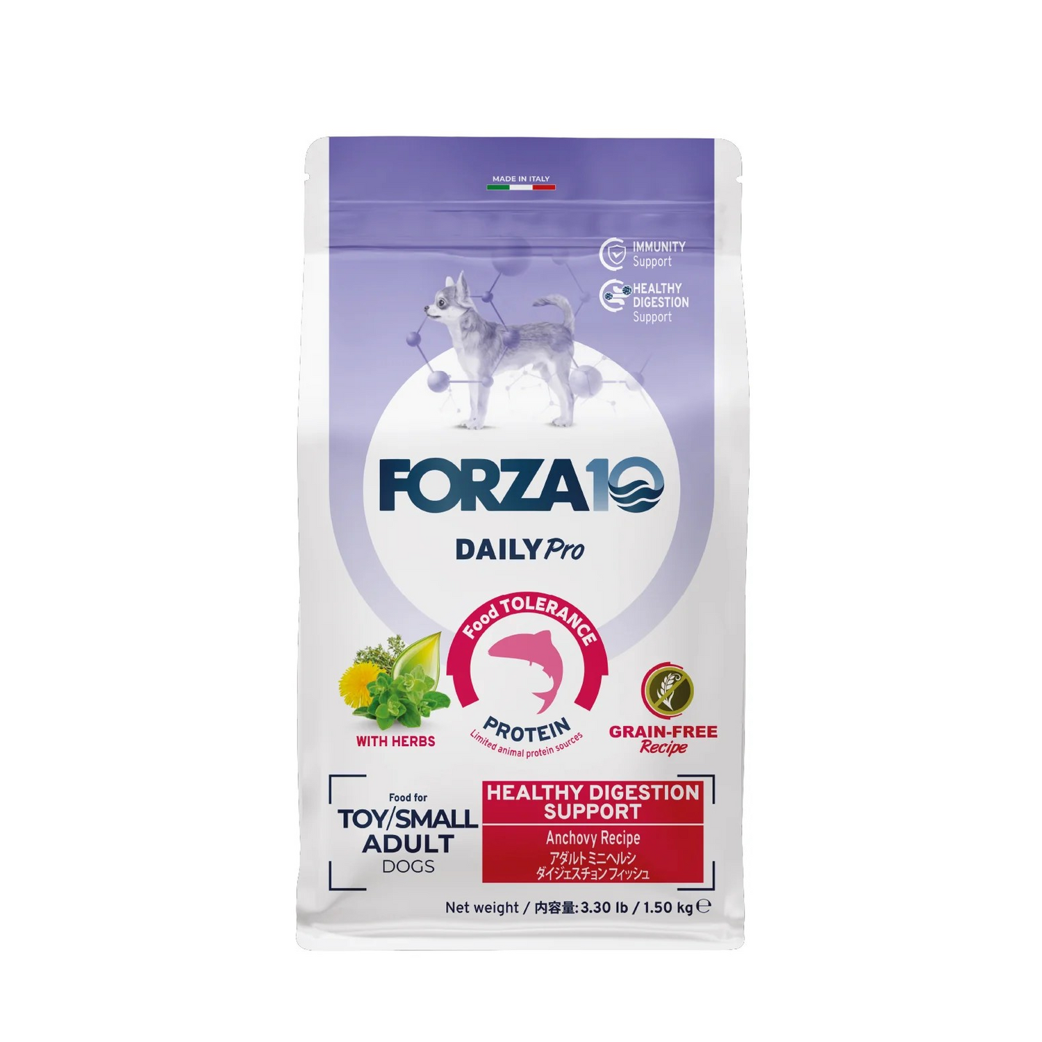 Forza 10 Daily Pro Healthy Digestion Toy/Small Adult Dog Food 3.3lb