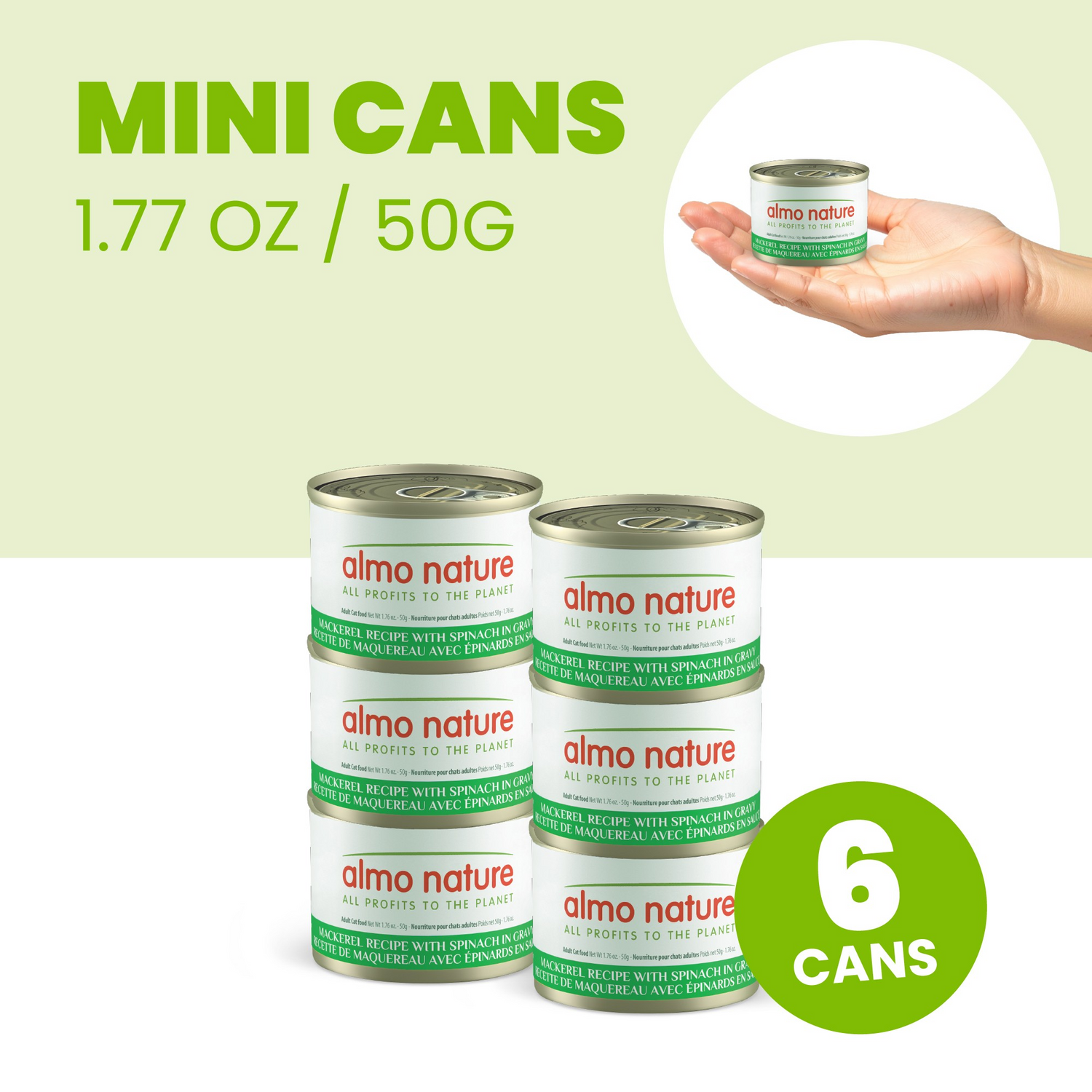 Almo Nature HQS Digestive Support Mackerel Recipe With Spinach In Gravy Cat Wet Food