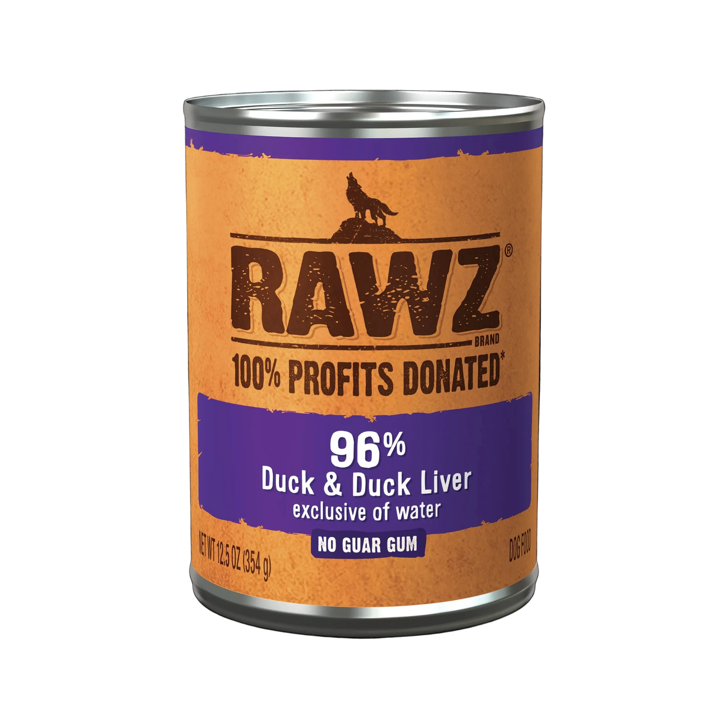 RAWZ 96% Duck & Duck Liver Wet Dog Food