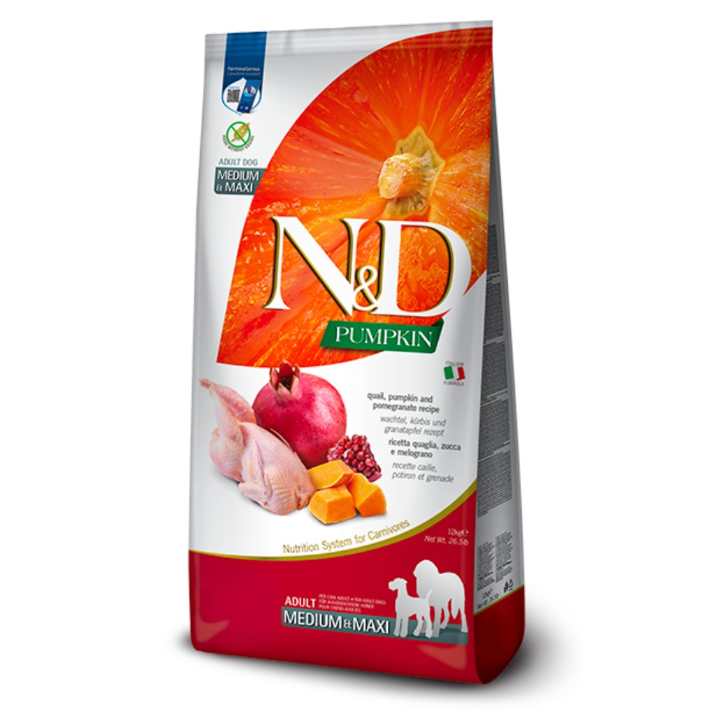 N&D Pumpkin dog food bag