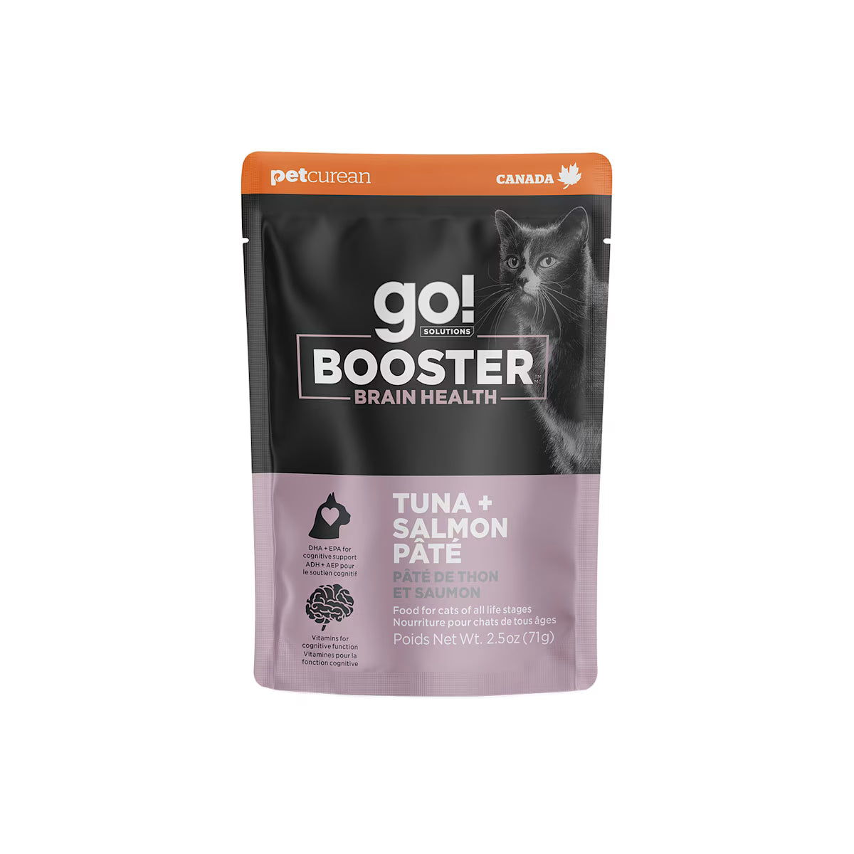 Go Solutions Booster Brain Health Tuna And Salmon Pate Cat Wet Food